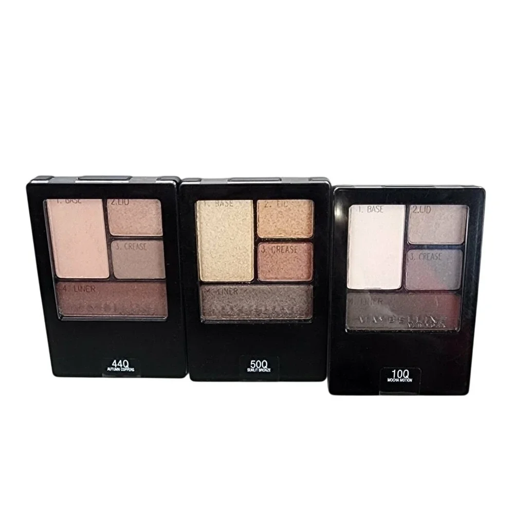 Maybelline Expert Wear 3 Shade Eyeshadow Palettes‎ Lot 440 500 100